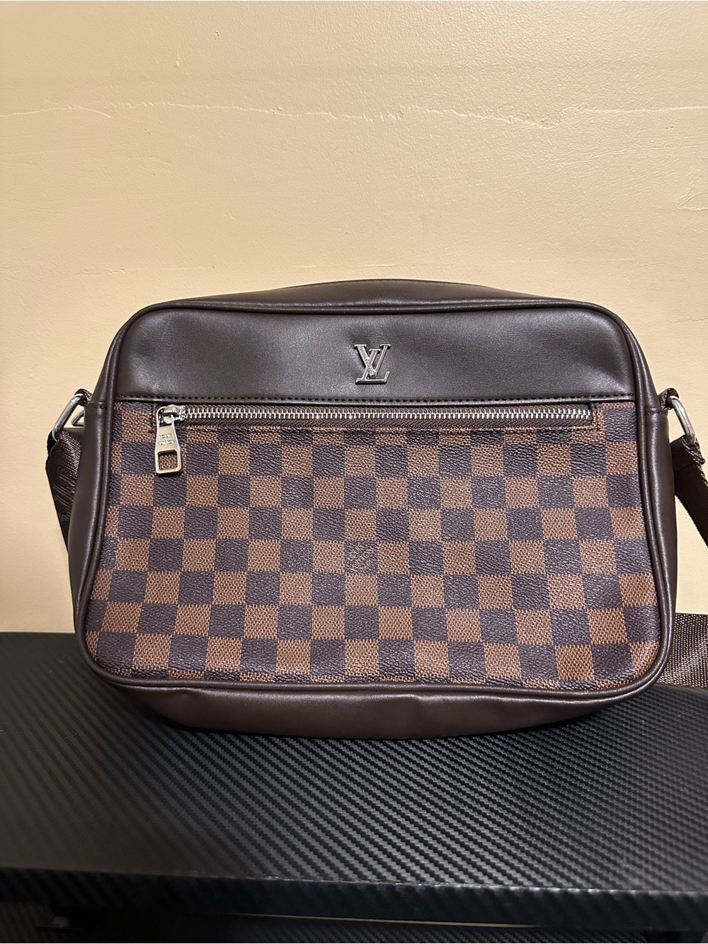 Checkered crossbody